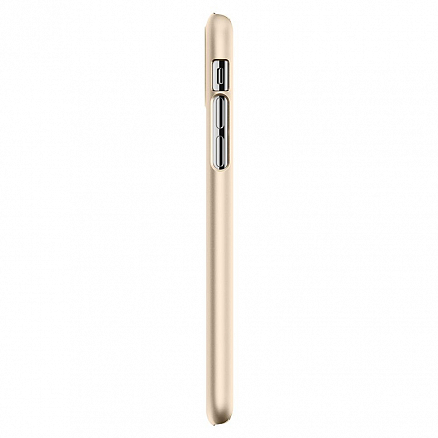 Чехол для iPhone X, XS пластиковый тонкий Spigen SGP Thin Fit QNMP золотистый