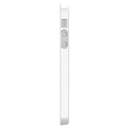 Чехол для iPhone 5, 5S, SE пластиковый тонкий Spigen SGP Thin Fit белый
