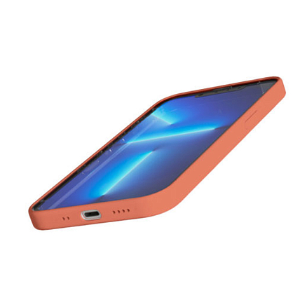 Чехол для iPhone 13 силиконовый VLP Silicone Case коралловый