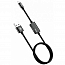 Кабель USB - Lightning для зарядки iPhone с адаптером для наушников 1 м 2А Baseus Music черный
