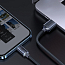 Кабель USB - Lightning для зарядки iPhone 2 м 2.4А плетеный Baseus Crystal Shine черный