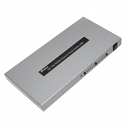 Матричный коммутатор HDMI 4x2 порта (4 HDMI входа на 2 HDMI выхода) + Audio Dtech DT-7442