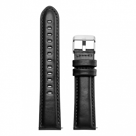 Сменный браслет для Xiaomi Mi Band 3 из натуральной кожи Nova Luxury-2 черный