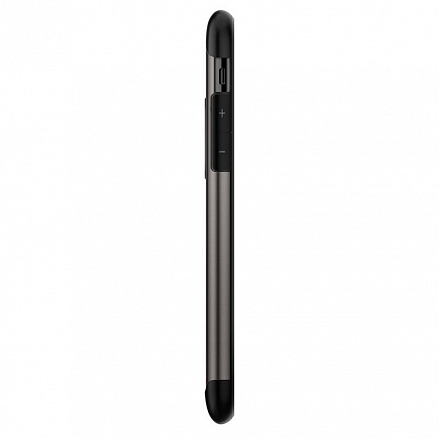 Чехол для iPhone X гибридный тонкий Spigen SGP Slim Armor черно-серый
