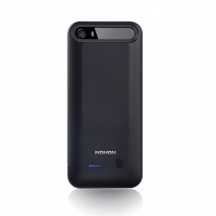 Чехол-аккумулятор для iPhone 5S фирменный Nohon 3960mAh (1560+2400) черный