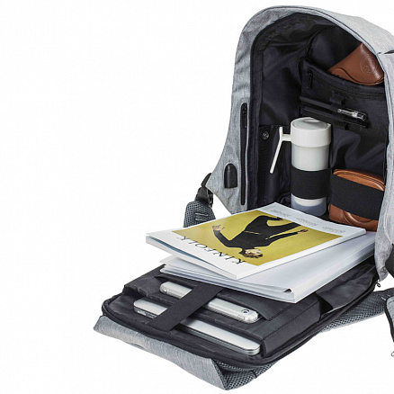 Рюкзак XD Design Bobby Compact с отделением для ноутбука до 14 дюймов и USB портом антивор розовый