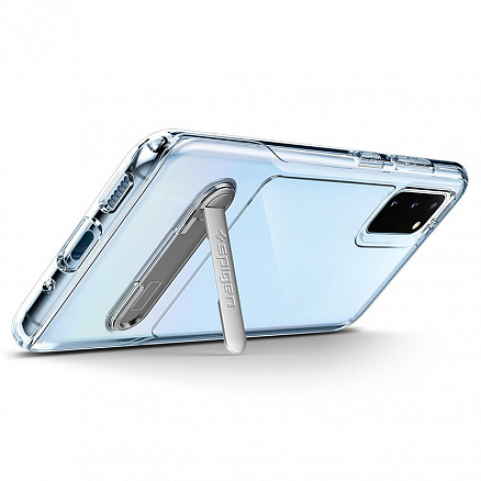 Чехол для Samsung Galaxy S20 гибридный с подставкой Spigen Slim Armor Essential S прозрачный