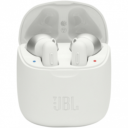 Наушники беспроводные Bluetooth JBL T220 TWS вкладыши с микрофоном белые