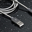 Кабель USB - MicroUSB для зарядки 1 м 2A Rock Space Metal Spring серый