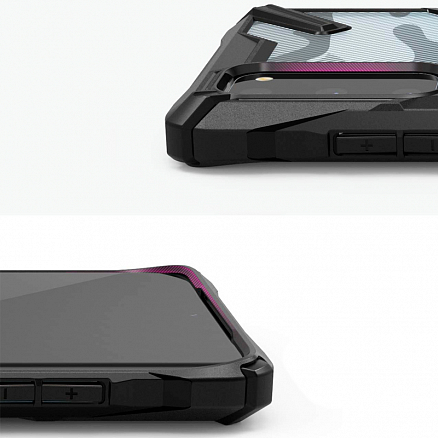 Чехол для Samsung Galaxy S20 гибридный Ringke Fusion X Design Camo черный
