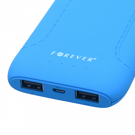 Внешний аккумулятор Forever TB-011 8000мАч (2хUSB, ток 2.1А) голубой