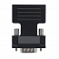 Переходник HDMI - VGA (мама - папа) с аудио выходом 3,5 мм компактный черный