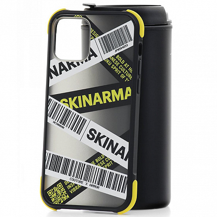 Чехол для iPhone 12, 12 Pro гибридный Skinarma Kakudo черно-желтый