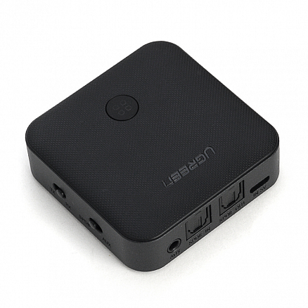 Bluetooth аудио адаптер (ресивер + трансмиттер) SPDIF Toslink + 3,5 мм aptX Ugreen CM144 V4.2 черный