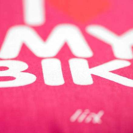 Чехол на сиденье велосипеда Liix I Love My Bike розовый