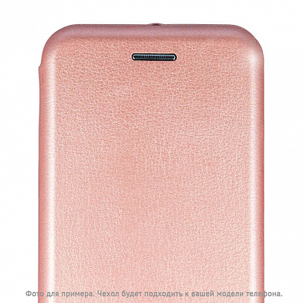 Чехол для Xiaomi Redmi Note 7 кожаный - книжка GreenGo Smart Diva розовое золото