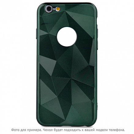 Чехол для Samsung Galaxy A30s, A50, A50s гелевый GreenGo Geometric Shine зеленый