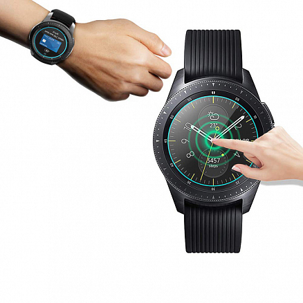 Защитное стекло для Samsung Galaxy Watch 42 мм на экран противоударное Lito-9 2.5D 0,33 мм