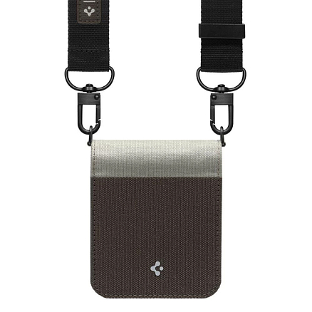 Чехол для Samsung Galaxy Z Flip 4 Spigen Compoty серо-коричневый