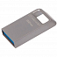 Флешка Kingston DataTraveler Micro MC3 32GB USB 3.1 металл серебристая