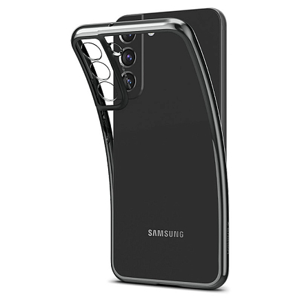 Чехол для Samsung Galaxy S22+ гелевый Spigen Optik Crystal прозрачно-серый