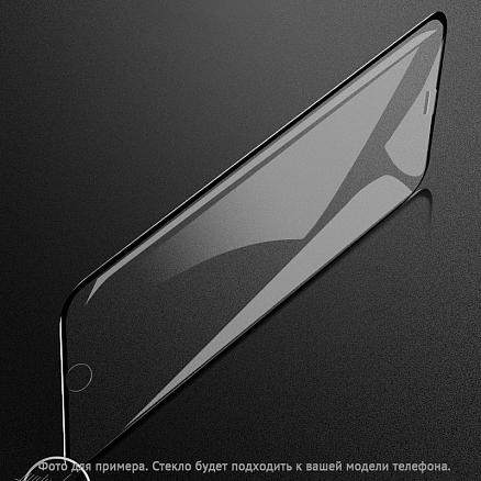 Защитное стекло для Samsung Galaxy J8 на весь экран противоударное Mocolo AB Glue 0,33 мм 5D черное