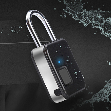 Замок биометрический по отпечатку пальца портативный WiWU Smart Lock FL-S3 черный