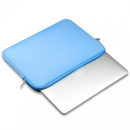 Чехол для ноутбука до 13 дюймов универсальный неопреновый на молнии GreenGo NPR2 голубой
