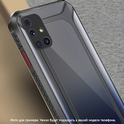Чехол для Samsung Galaxy M31s гибридный Rzants Unicorn черный