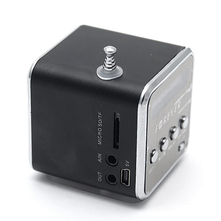 Портативная колонка Forever MF-100 с FM-радио, USB и поддержкой microSD карт черная