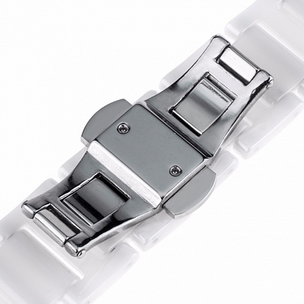 Ремешок-браслет для Samsung Galaxy Watch 46 мм керамический Nova Segment белый