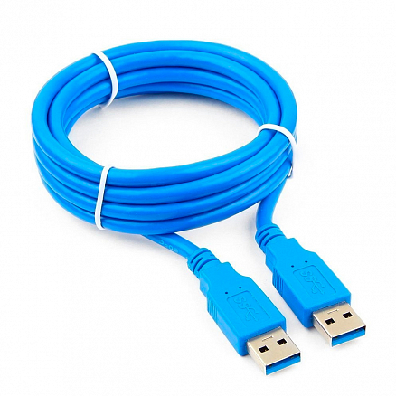 Кабель USB 3.0 (папа - папа) 1,8 м Cablexpert синий