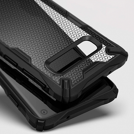 Чехол для Samsung Galaxy S10 G973 гибридный Ringke Fusion X Design Hexagon черный