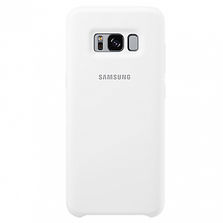 Чехол для Samsung Galaxy S8 G950F оригинальный Silicone Cover EF-PG950TWEGRU белый