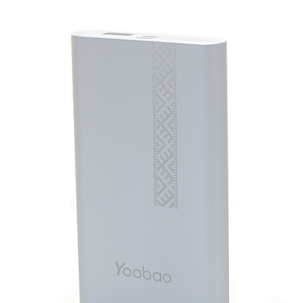 (! АКЦИЯ 15%) YOOBAO Powerbank PL10 Honar Edition 10000mAh Silver Li-Polymer