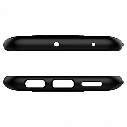 Чехол для Xiaomi Redmi Note 9 гелевый Spigen Rugged Armor черный