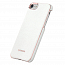 Чехол для iPhone 7 Plus, 8 Plus, 6 Plus, 6S Plus из натуральной кожи Mozo белый с розовым золотом