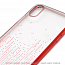 Чехол для iPhone X, XS гелевый Devia Meteor прозрачно-красный
