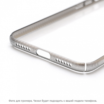 Чехол для iPhone X, XS пластиковый Devia Luxurious прозрачно-серебристый