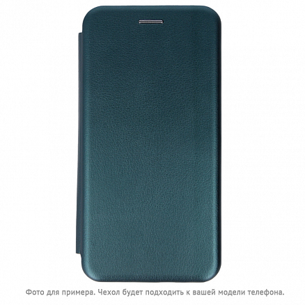 Чехол для Samsung Galaxy A03s кожаный - книжка GreenGo Smart Diva зеленый