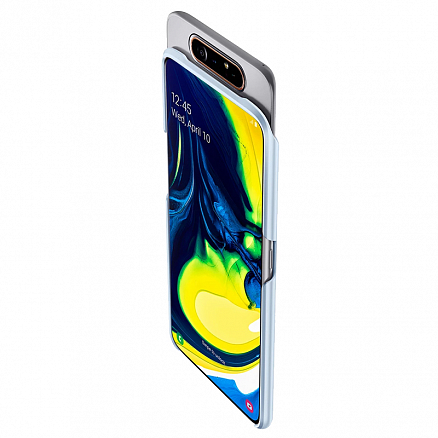 Чехол для Samsung Galaxy A80 пластиковый тонкий Spigen SGP Thin Fit QNMP белый