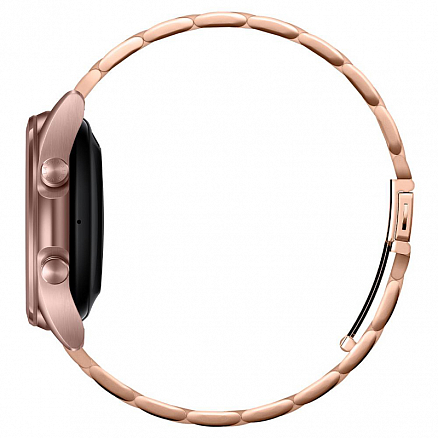 Ремешок-браслет для Samsung Galaxy Watch 42 мм, Watch 3 41 мм, Active, Active 2 40 мм и 44 мм металлический Spigen Modern Fit розовое золото