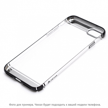 Чехол для iPhone 7, 8 пластиковый Devia Glimmer 2 прозрачно-черный
