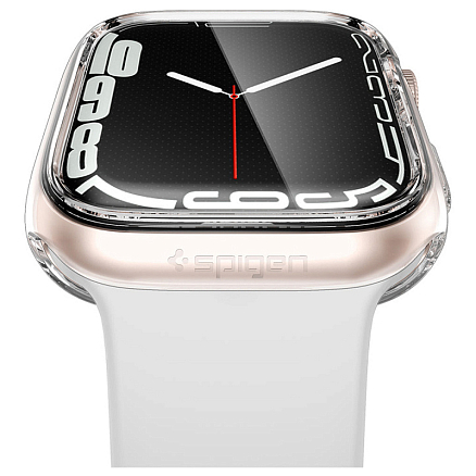 Чехол для Apple Watch 7, 8 45 мм гибридный Spigen Ultra Hybrid прозрачный