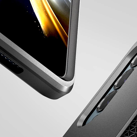 Чехол для Samsung Galaxy Z Fold 4 гибридный Spigen Tough Armor черный