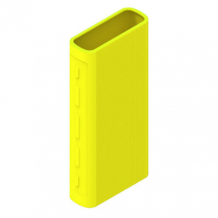 Чехол для внешнего аккумулятора Xiaomi Mi Power Bank 3 Pro PLM07ZM силиконовый желтый