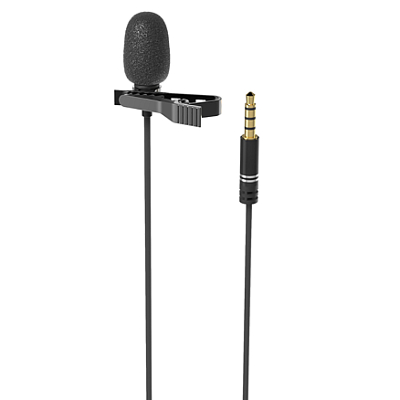 Микрофон петличный Ritmix RCM-110 в разъем 3,5 мм черный