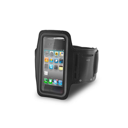 Чехол универсальный для телефона до 5 дюймов спортивный наручный GreenGo Premium черный