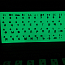 Наклейки на клавиатуру с русскими буквами Nova-03 светящиеся
