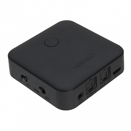 Bluetooth аудио адаптер (ресивер + трансмиттер) SPDIF Toslink + 3,5 мм aptX Ugreen CM144 V4.2 черный